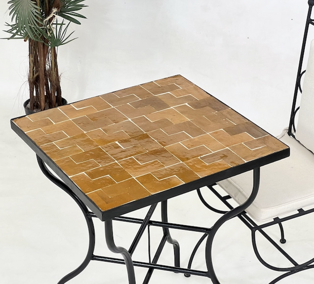 table moroccan zellige art